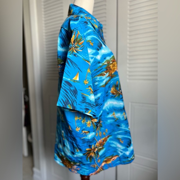 Vintage 70s Van Cort Hawaii Surfer Tropical Shirt - Picture 5 of 6